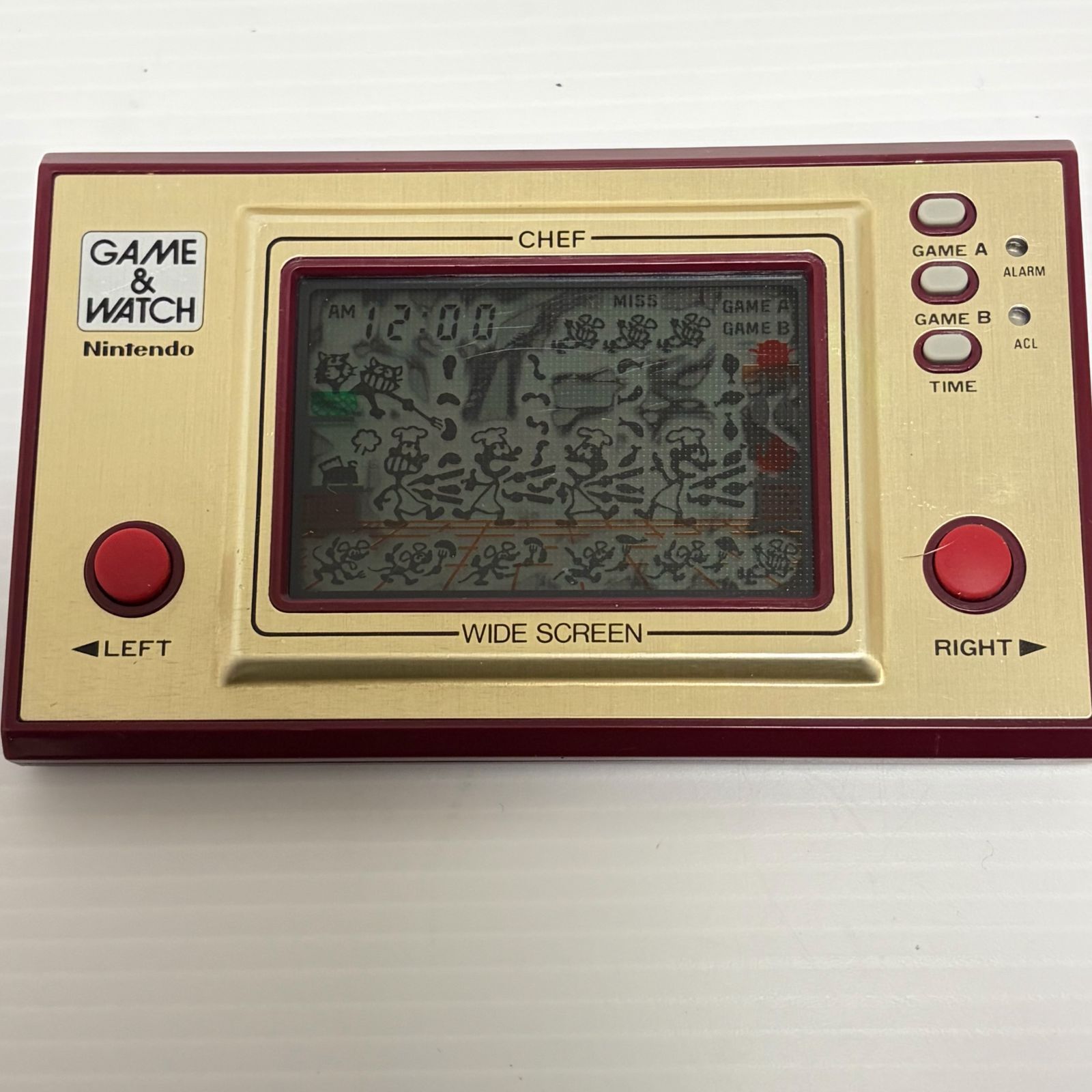 Nintendo Game & Watch – CHEF (Wide Screen Series) 【動作品】任天堂