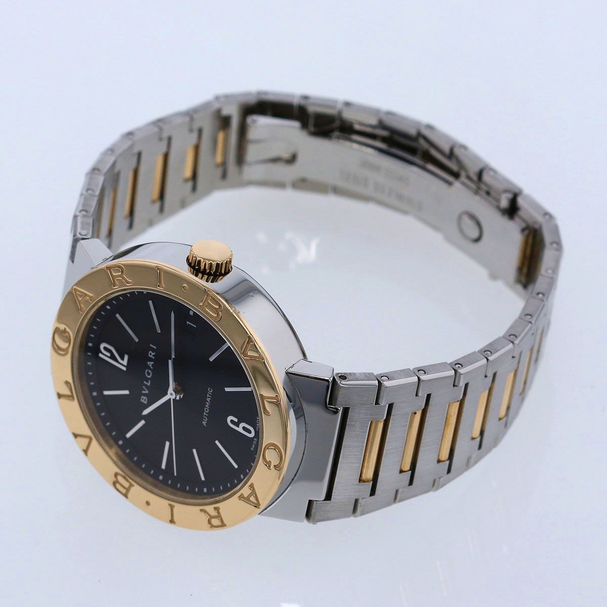  BVLGARI ブルガリ ブルガリブルガリ 自動巻き 腕時計 BB38SG メンズ ステンレススチール K18ゴールド シルバー ゴールド 吸湿性 自動巻き時計 腕時計(アナログ)