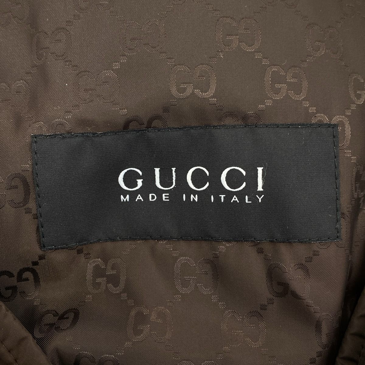 GUCCI グッチ 10AW フーデッドダウンジャケット 245744 Z9687 ブラウン 