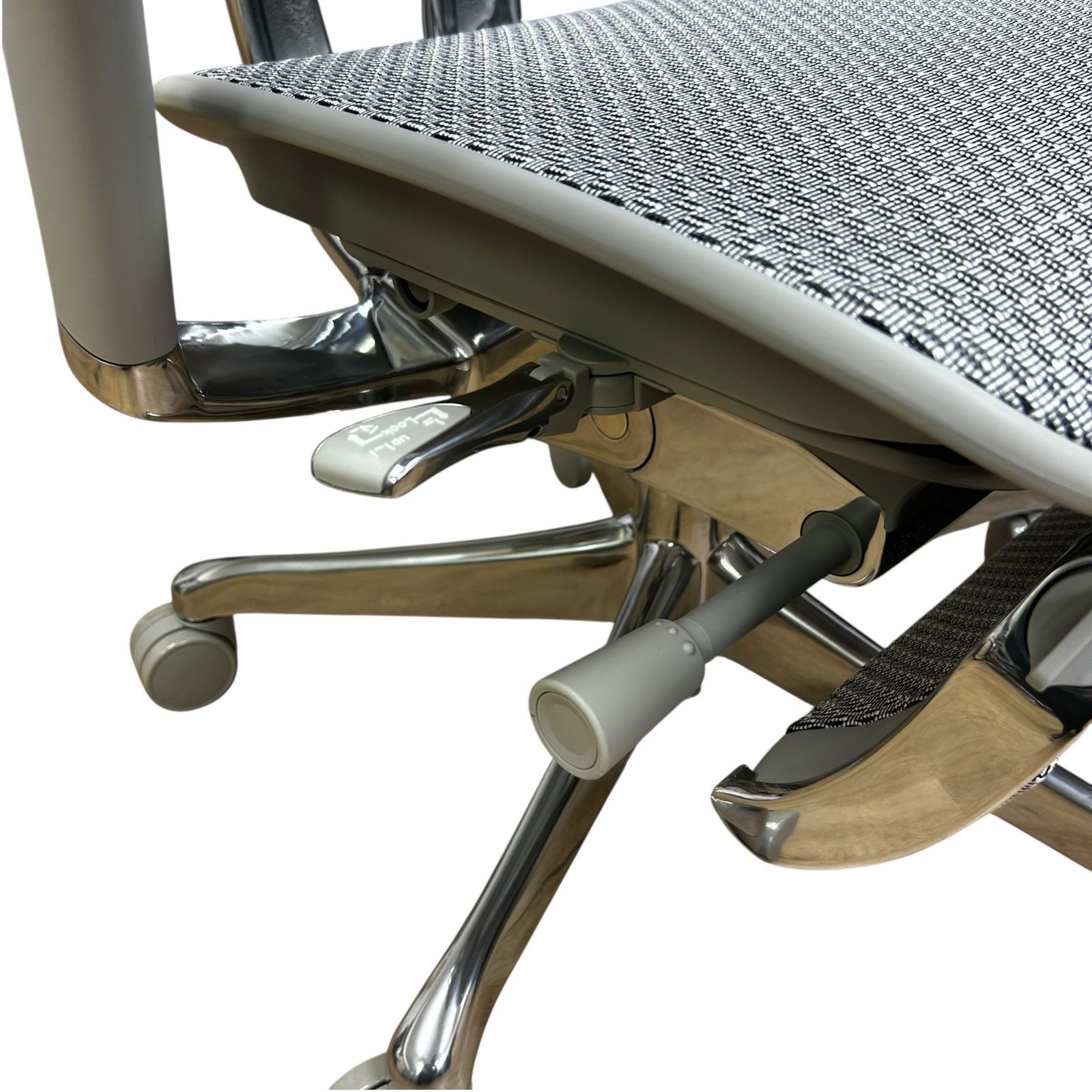  ▲ エルゴヒューマンプロ2 Ergohuman Pro 2 オットマン内蔵型 DR 高機能オフィスチェア メッシュ グレー 人間工学設計 座面高め オフィスチェア ワークチェア 椅子 チェア