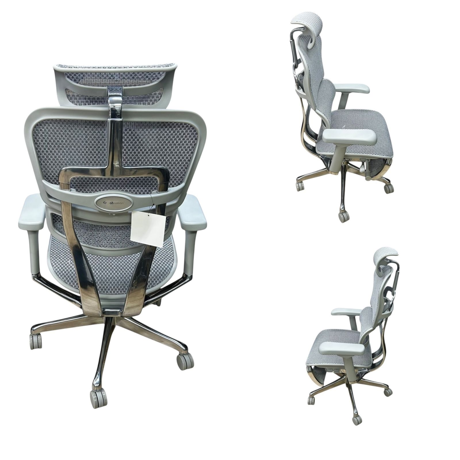  ▲ エルゴヒューマンプロ2 Ergohuman Pro 2 オットマン内蔵型 DR 高機能オフィスチェア メッシュ グレー 人間工学設計 可動アーム 昇降リクライニング機能付き2313528 2313528 背中サポート オフィスチェア ワークチェア 椅子 チェア