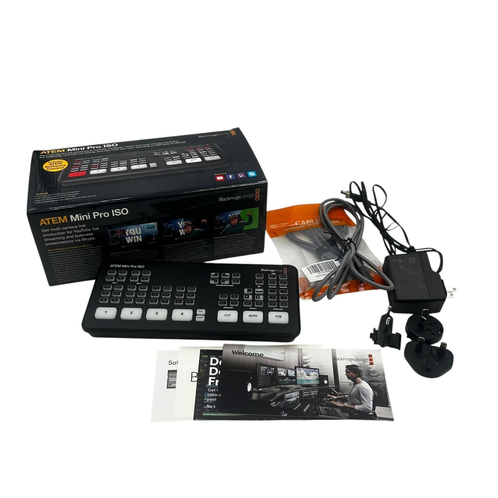 □美品 Blackmagicdesign ATEM Mini Pro ISO ライブプロダクション 