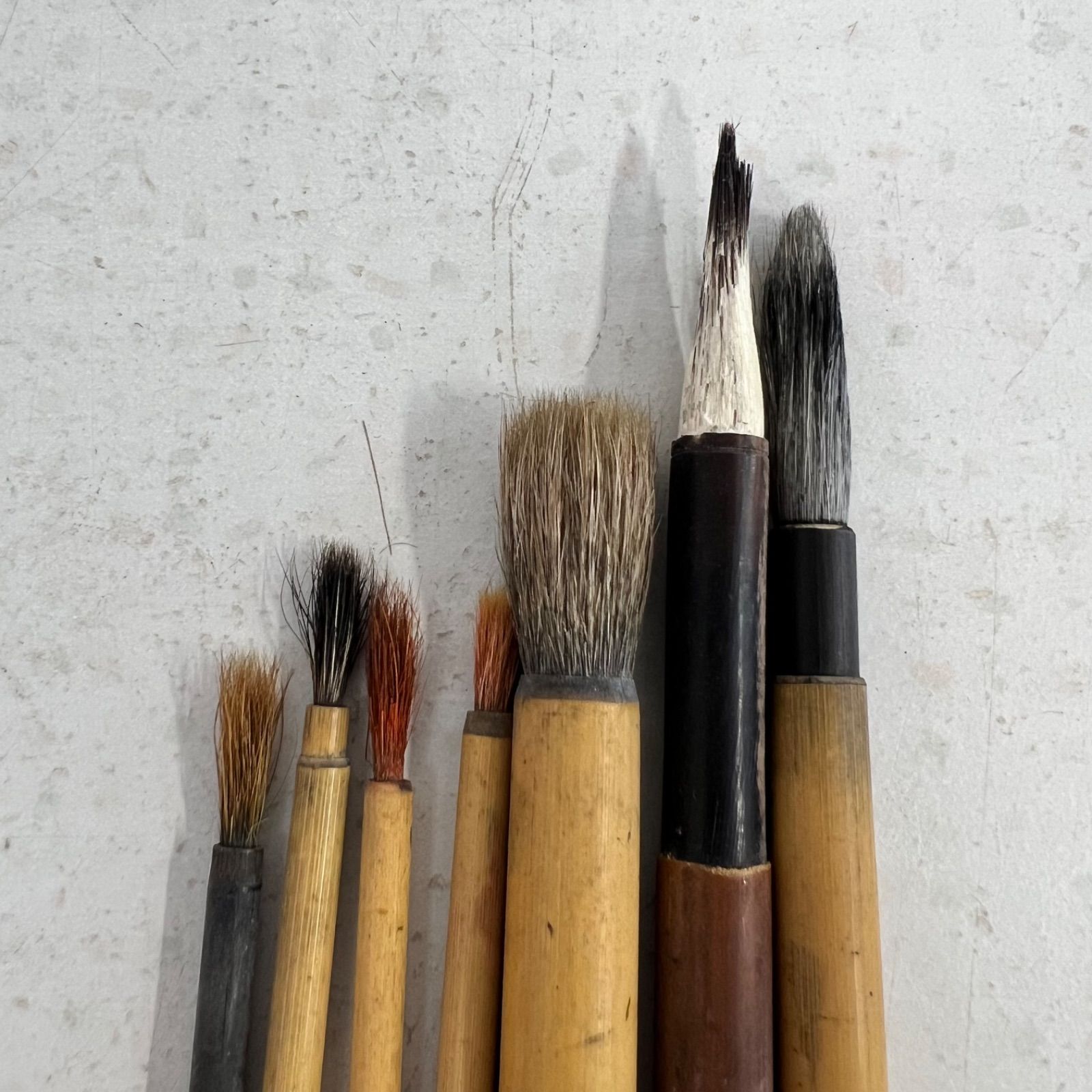 まとめ】書道セット 筆 硯 大正期古墨 ミニ書道具セット 墨 - メルカリ