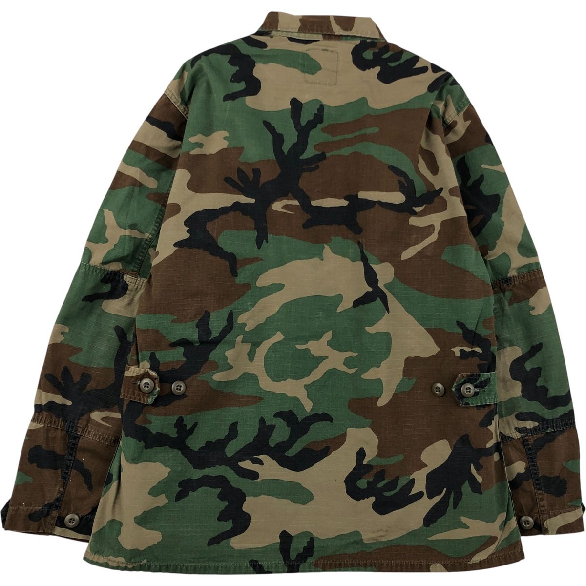 古着 80年代 米軍実品 迷彩柄 ウッドランドカモ リップストップ B.D.U