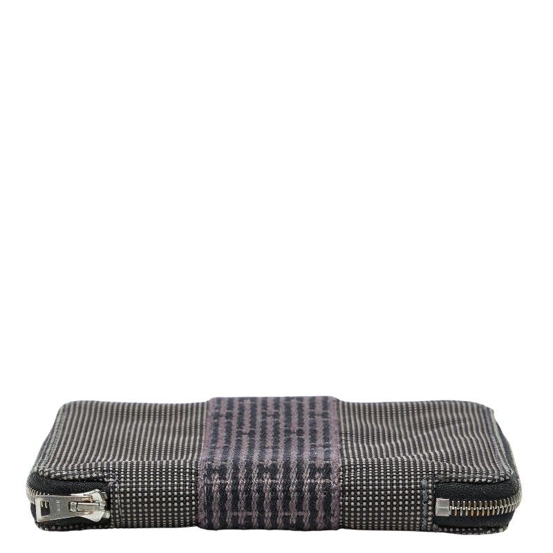 エルメス エールライン パースPM PM パース パースGM エルメス HERMES 2つ折り財布 エールラインパースPM ポリエステル×ポリアミド ダークグレー×黒 ラウンドファスナー 財布