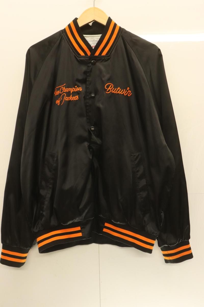 中古】 BUTWIN メンズスカジャン -- SATIN AWARD JACKET BUTWIN x