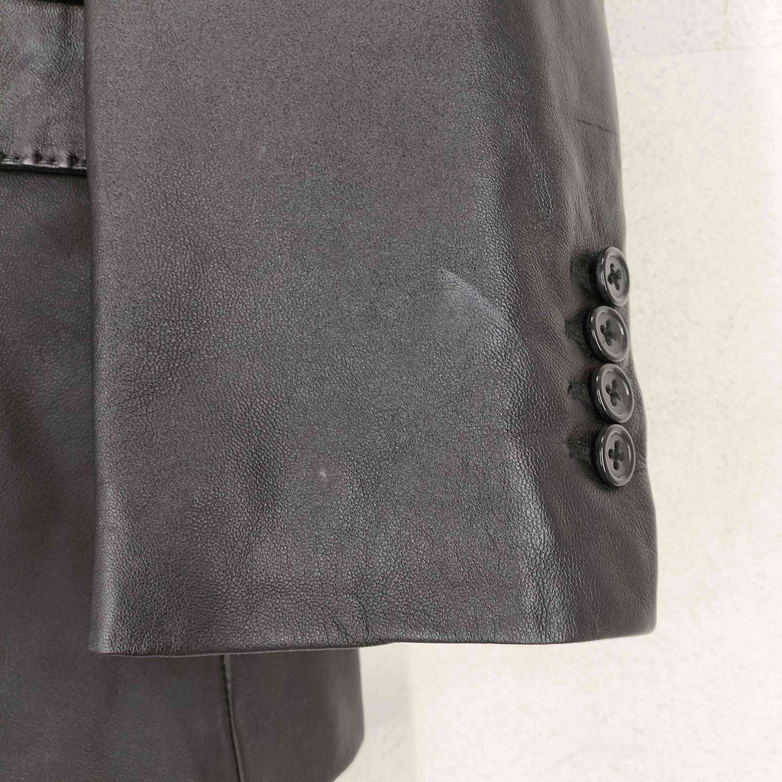 ミツミネ MITSUMINE lamb leather ラムレザーテーラードジャケット