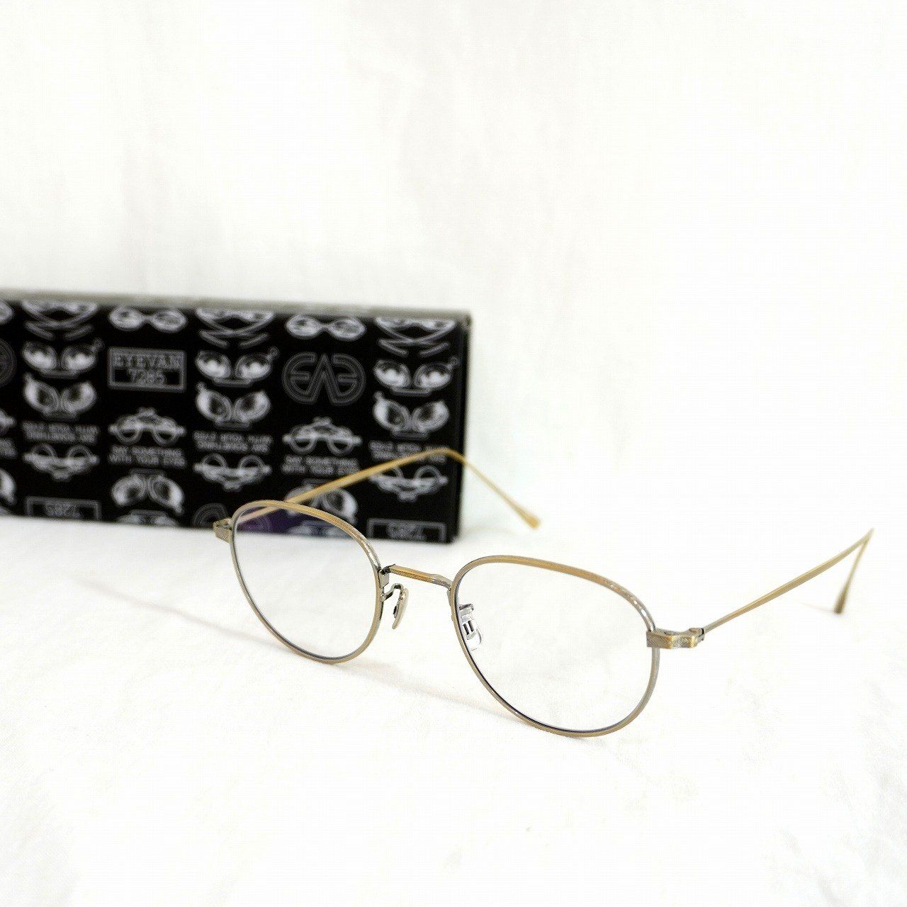EYEVAN 7285 1001 c.901 VAN柄 48□21-145 メガネ 眼鏡 アイヴァン K2