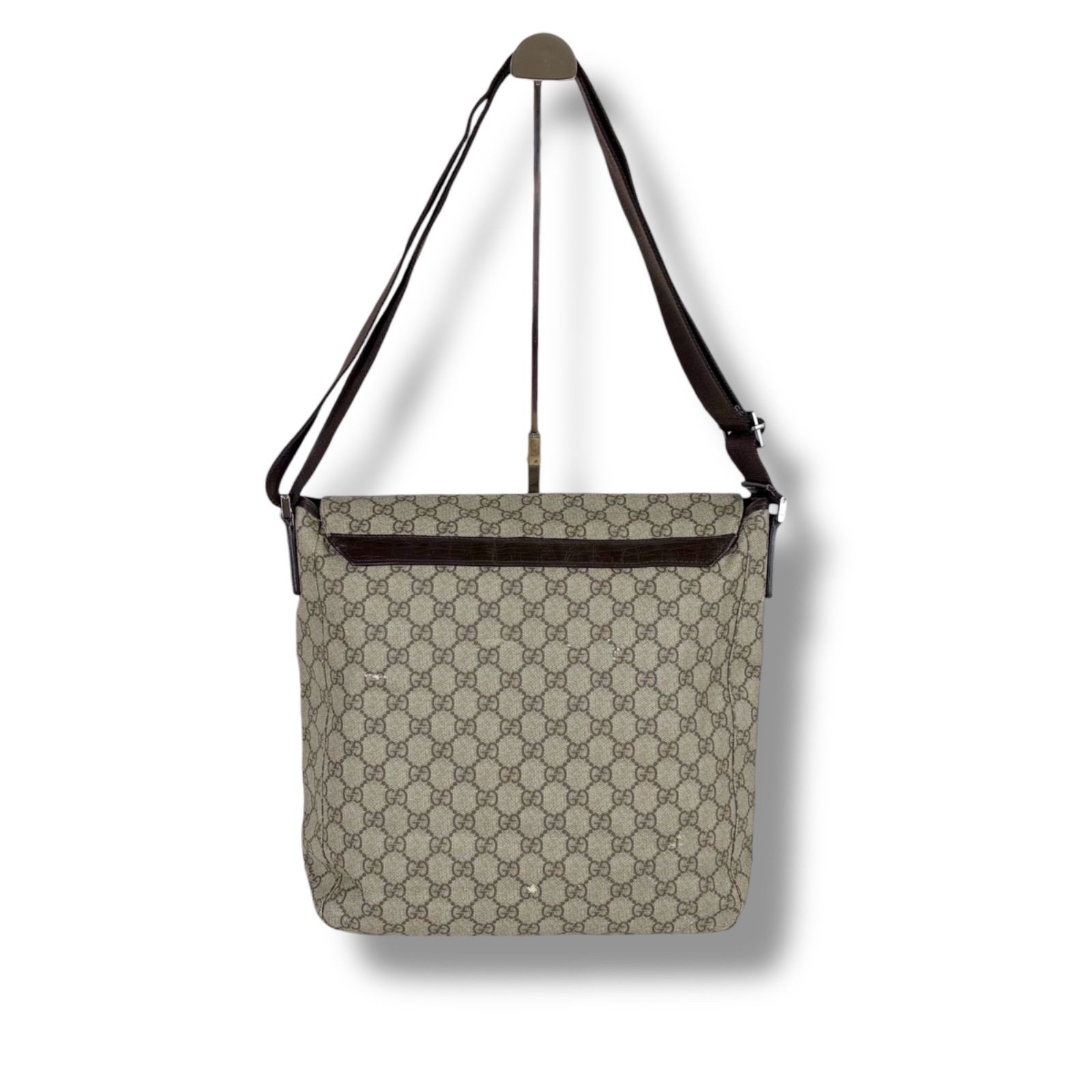 GUCCI グッチ　ハンドバッグ ビジネスバッグ ロゴ GGスプリーム　PVC グッチ GUCCI GGスプリーム クロスボディバッグ メッセンジャーバッグ