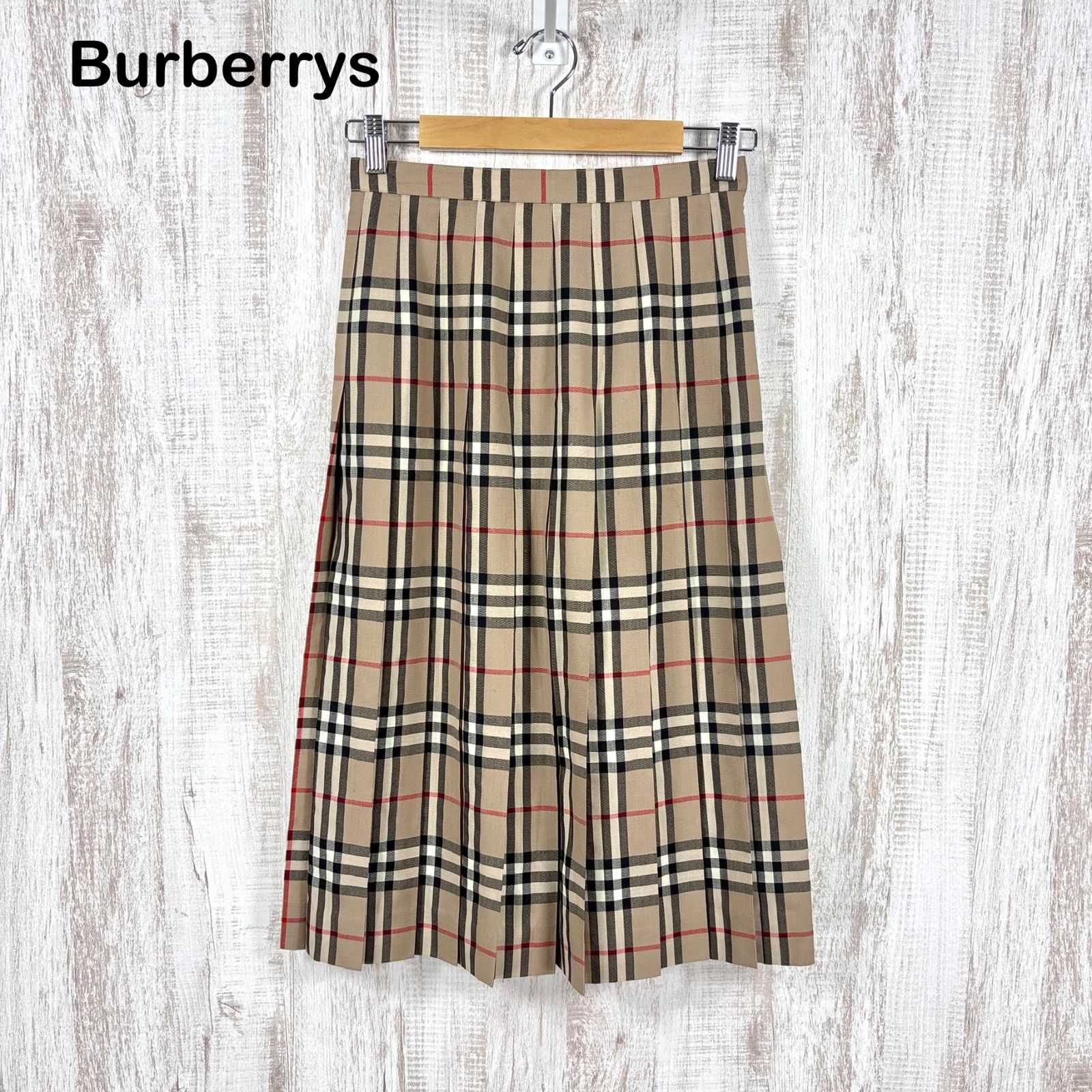 90s Burberrys ヴィンテージ バーバリー ノバチェック ウール プリーツ