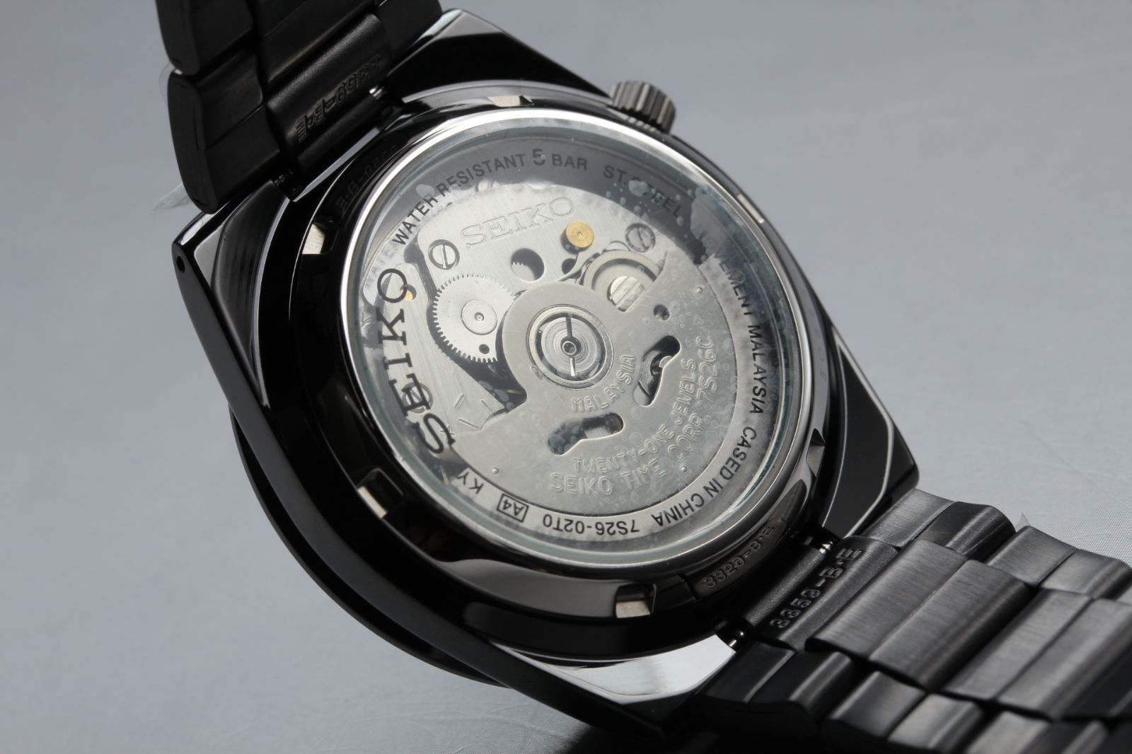 NOS・フルセット】SEIKO 7S26-02T0 自動巻き ブラック 36mm メンズ 