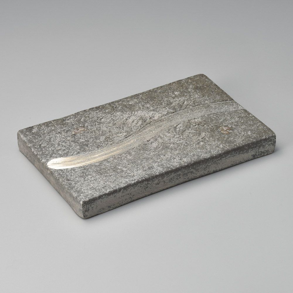 黒窯変櫛目9.0長角皿（両面使用可）（信楽焼） - メルカリ