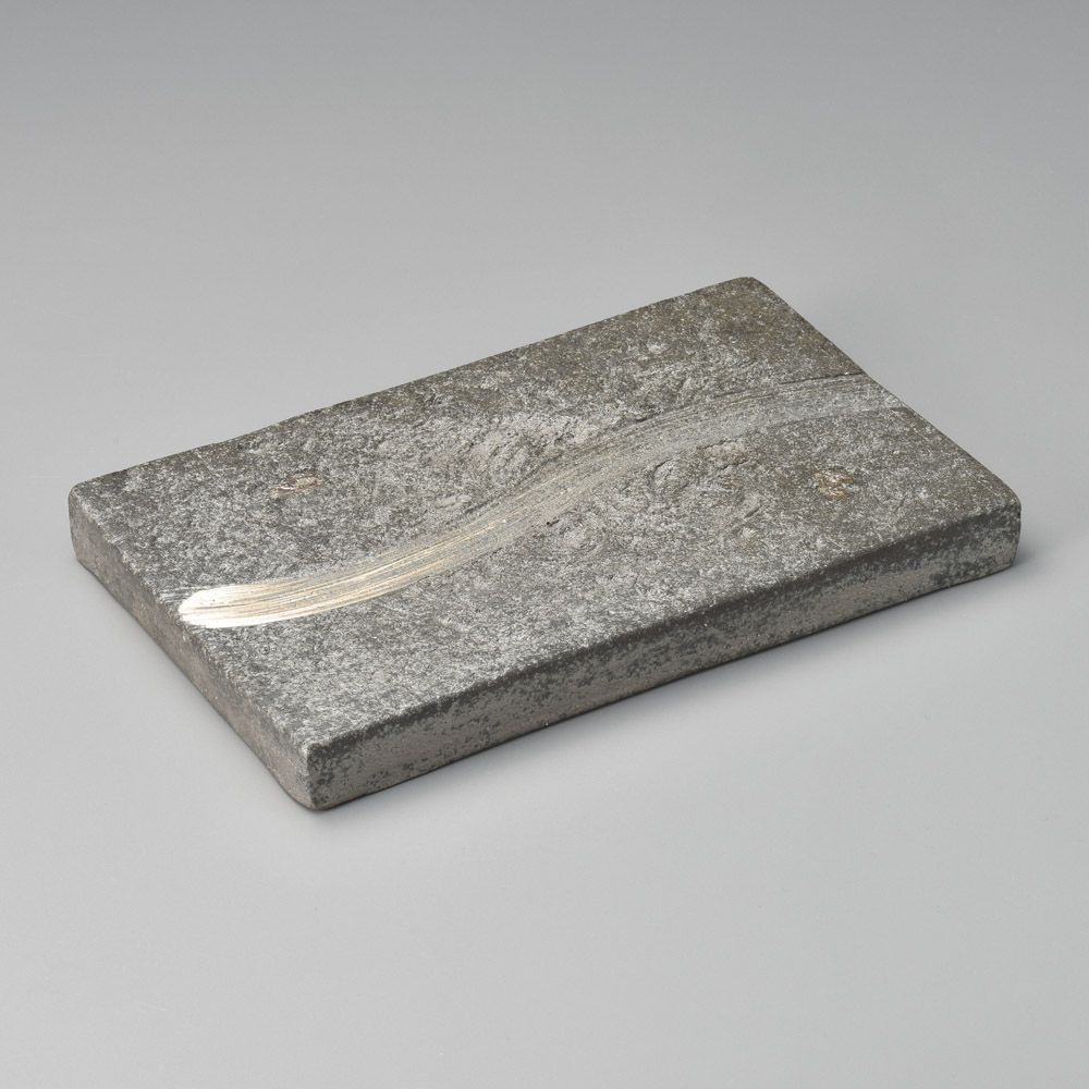 黒窯変櫛目9.1長角皿（両面使用可）（信楽焼） - メルカリ