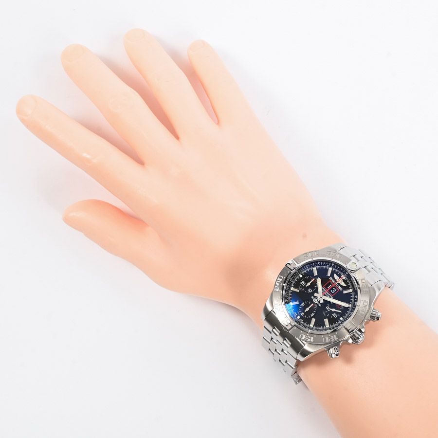  BREITLING ブライトリング 腕時計 クロノマット ブラックバード A4436010|BB71 体型カバー 自動巻き時計 腕時計(アナログ)