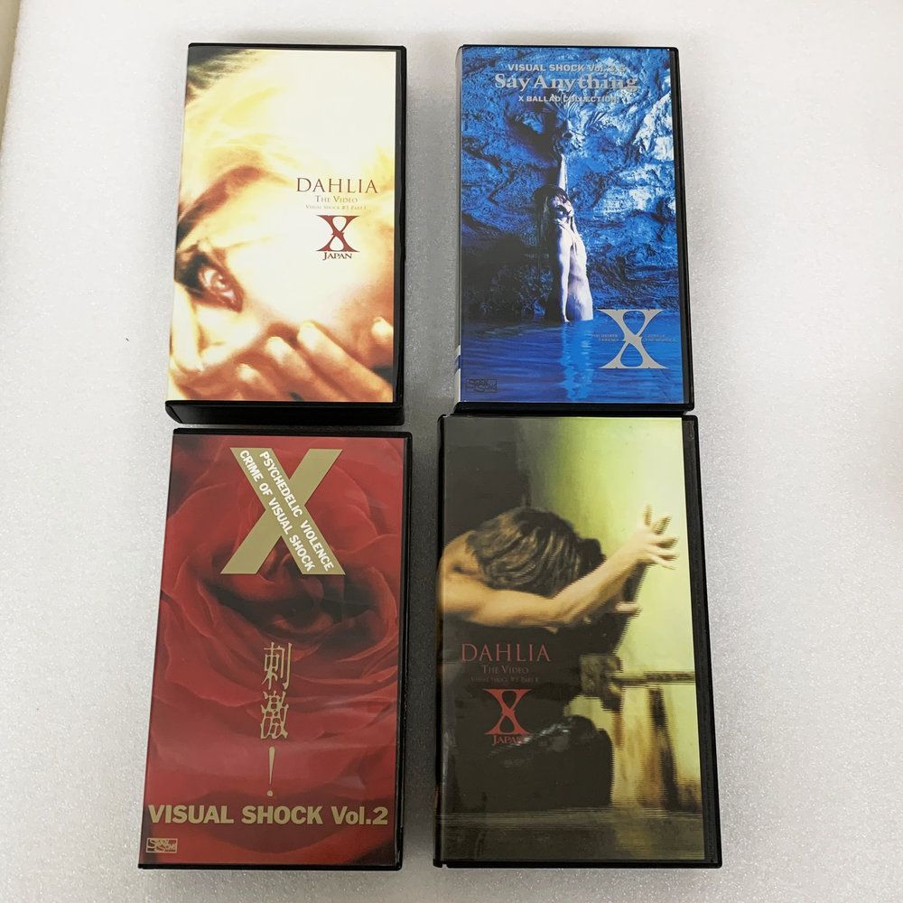 ロックバンド X JAPAN エックスジャパン 4本セット DAHLIA The HIDEO