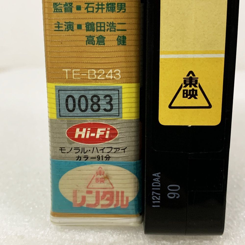 昭和　平成　レトロ　VHS ステッカー　台紙　資料　小道具　年代物　骨董　ビデオ 東映ビデオ 鶴田浩二 高倉健 佐久間良子 三田佳子 藤純子 天地茂 顔役