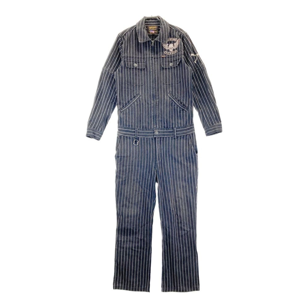 VANSON ヒッコリー ツナギ VANSON バンソン 2WAYオールインワン つなぎ ヒッコリーストライプ