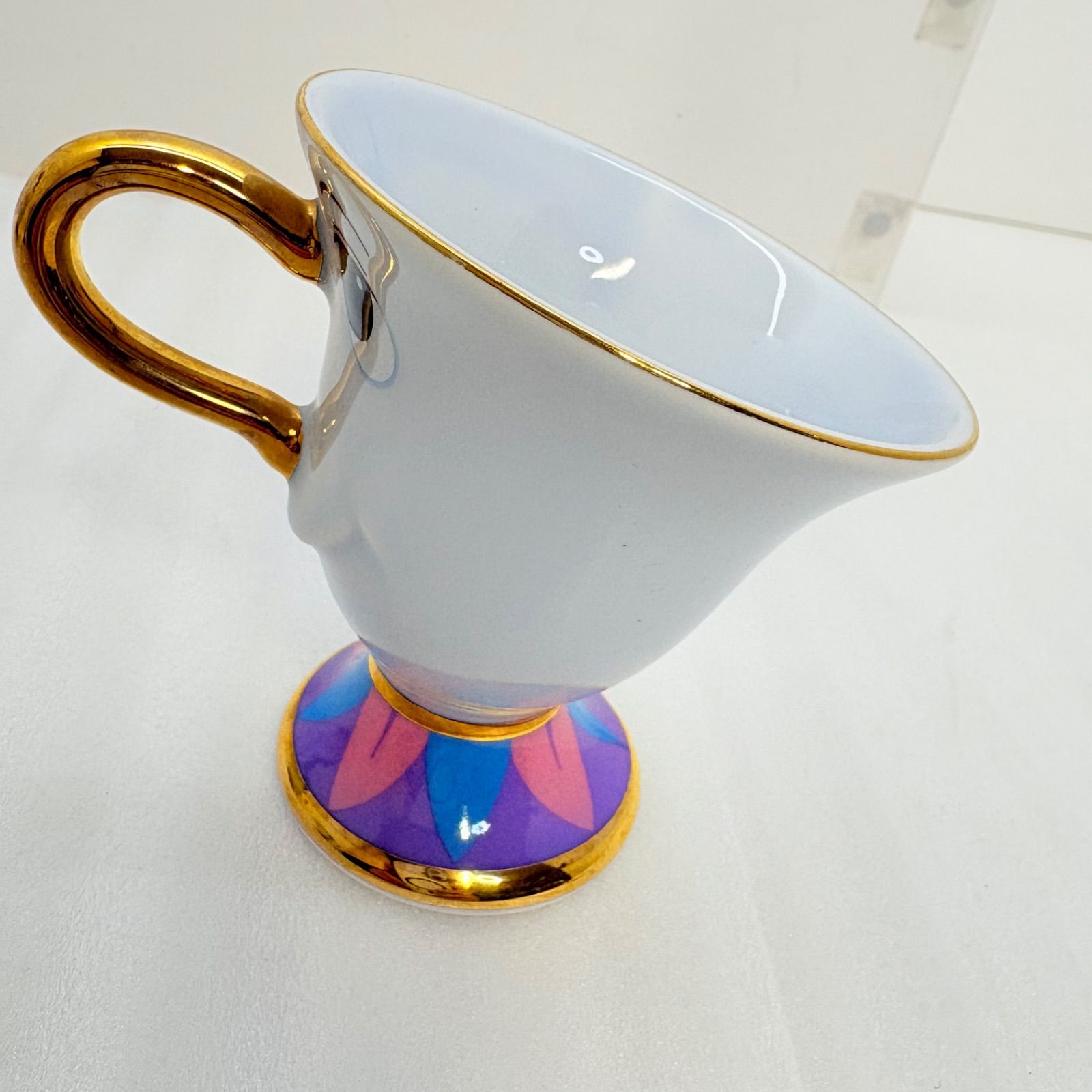  ディズニー 美女と野獣 ポット夫人＆チップ ティーセット 陶器製 ? ミニトレイ 置物 インテリア小物