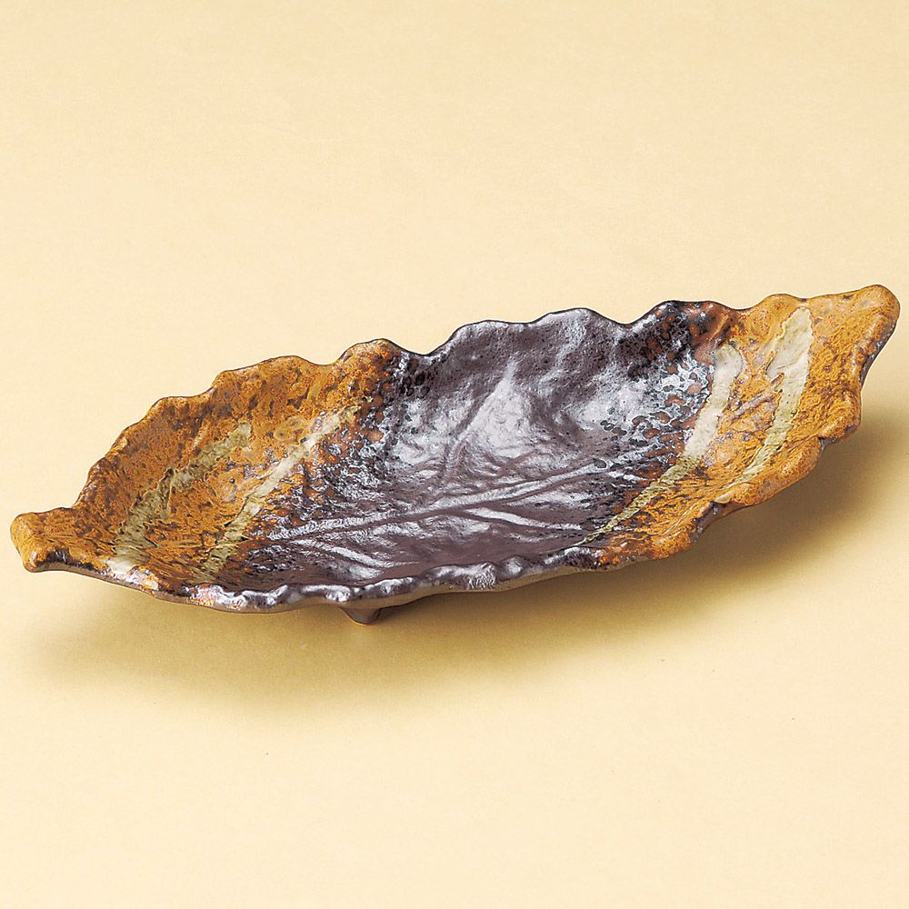 南蛮一珍木ノ葉突出皿（萬古焼） - メルカリ