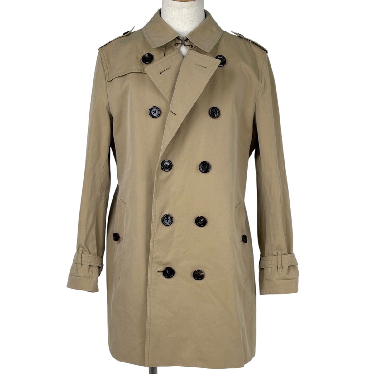 バーバリー　ダブル　トレンチコート　ライナー　ベルト付き チェック　ベージュ バーバリー BURBERRY トレンチコート 裏チェック ライナー ベルト付き