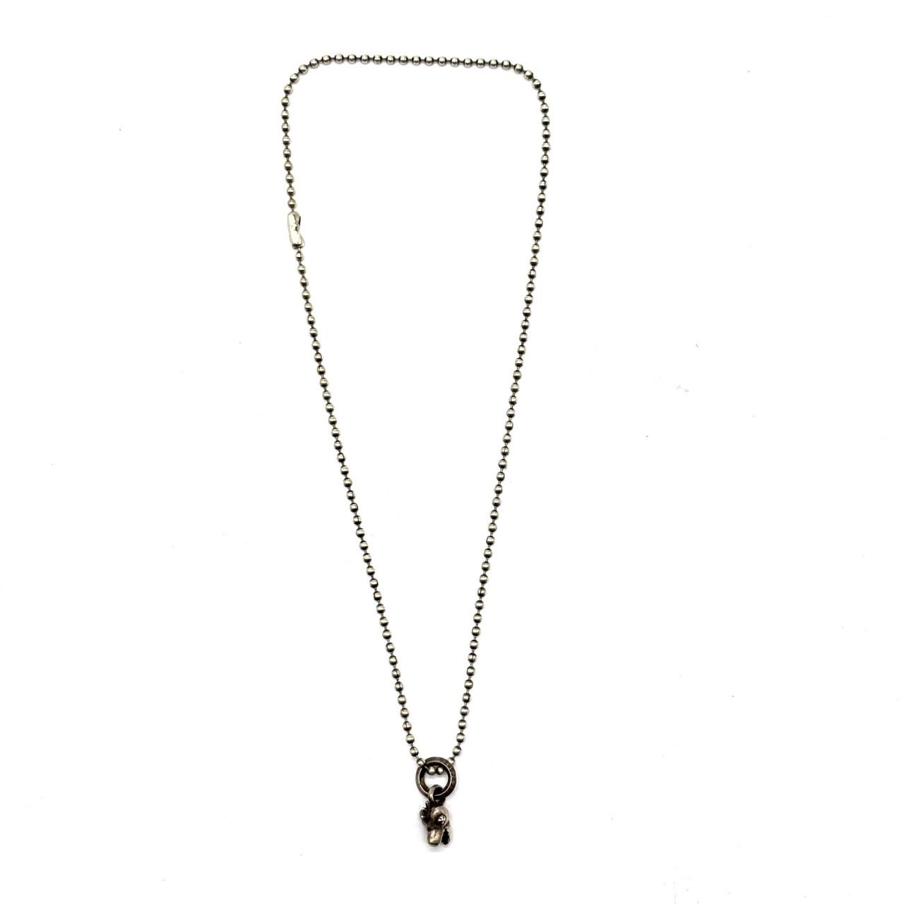 良品】 CHROM HEARTS クロムハーツ ディノ ヘッド ネックレス シルバー