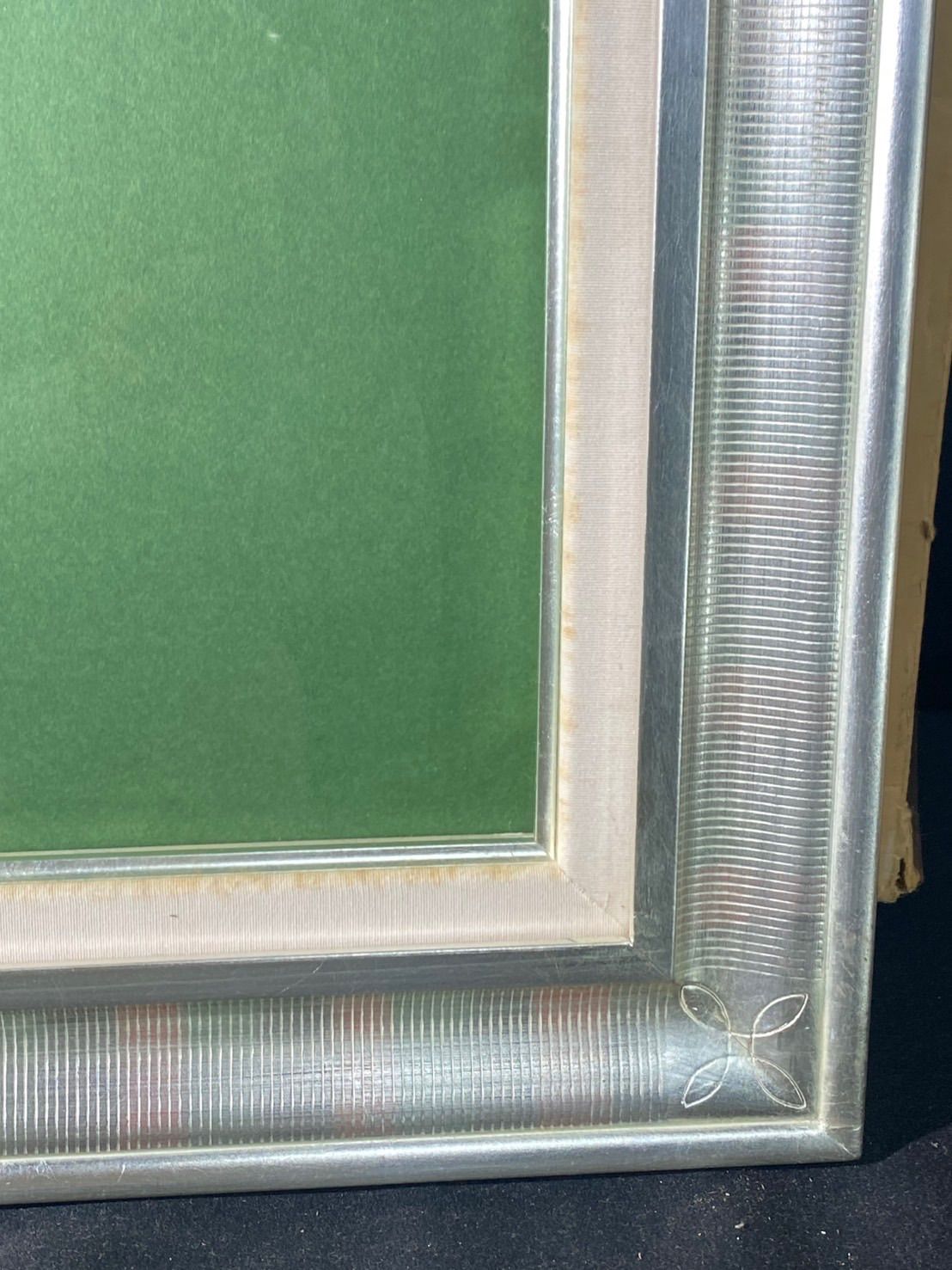 額縁 空額 F8号 シルバー 油彩額縁 油絵額縁 油彩用 油絵用 キャンバス