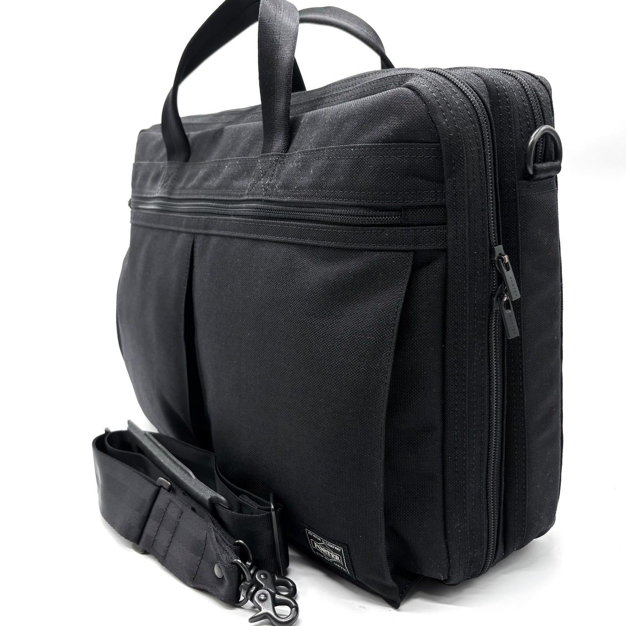 極美品★ポーター　ビジネスバッグ　2way キャンバス　テンション　ショルダー 美品】PORTER ポーター キャンバス 2way ショルダーバッグ ブリーフ