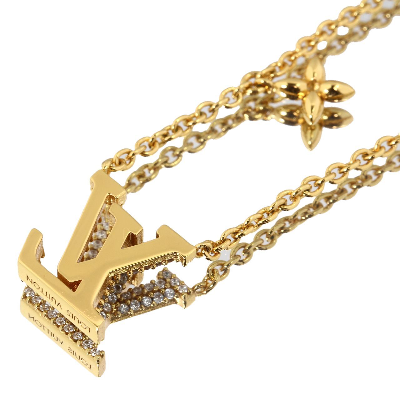 美品 ルイヴィトン コリエ LV アイコニック ネックレス M00596 GP