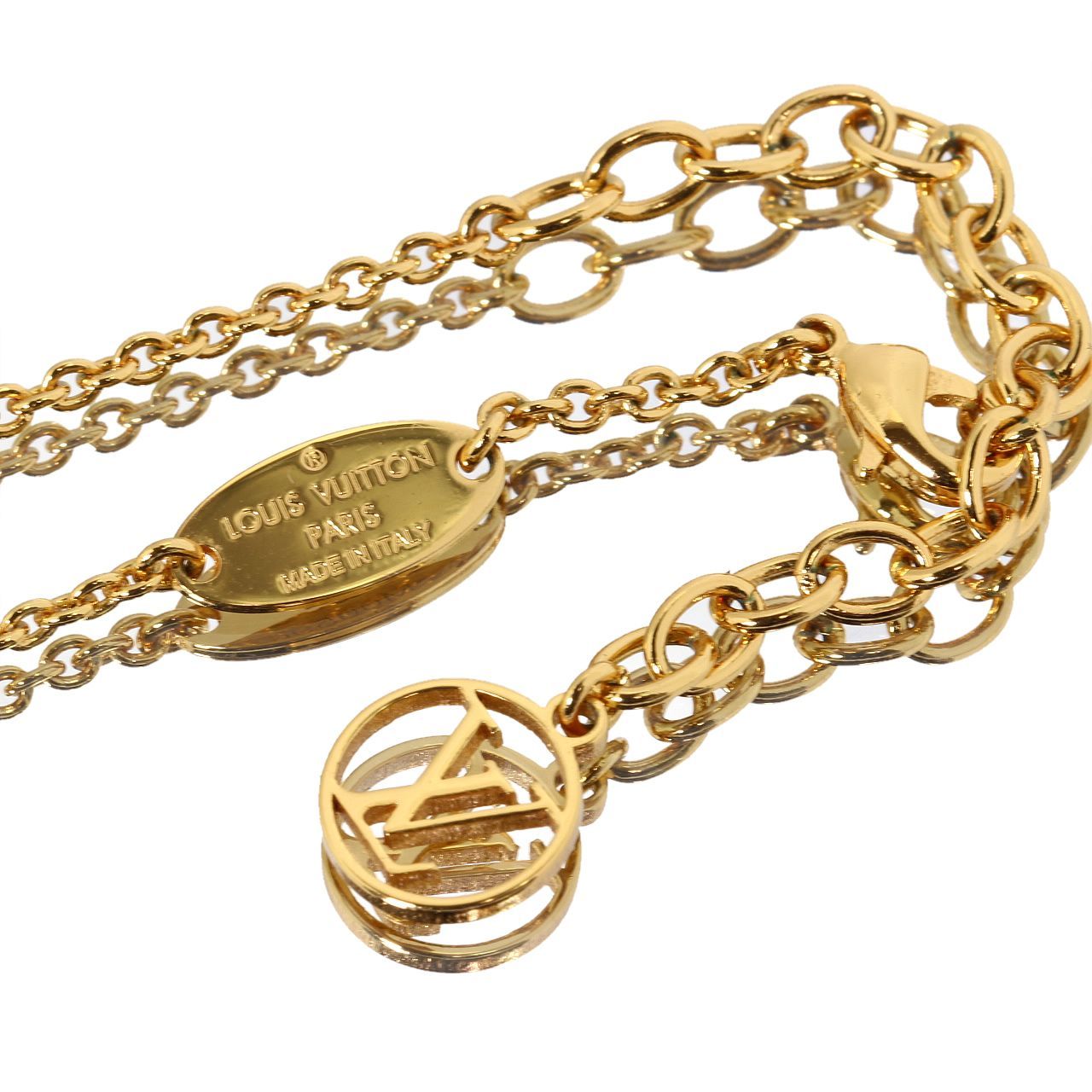 美品 ルイヴィトン コリエ LV アイコニック ネックレス M00596 GP