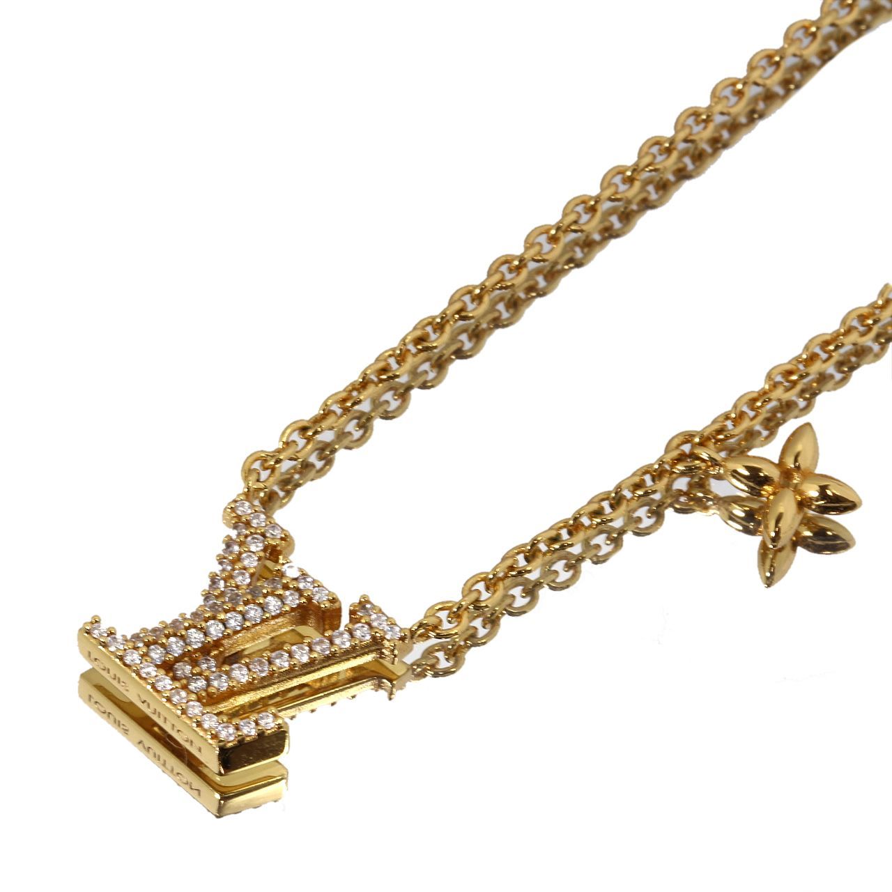 美品 ルイヴィトン コリエ LV アイコニック ネックレス M00596 GP