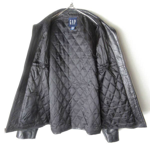 美品 90s GAP オールド ギャップ レザージャケット 黒 M 美品 90s GAP オールド ギャップ レザージャケット 黒 M