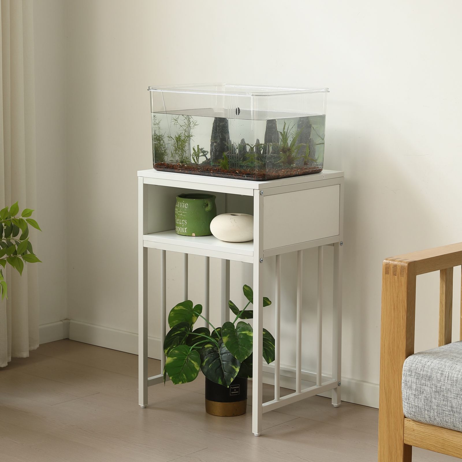 水槽台 水槽スタンド 45cm*40cm 耐荷重100kg 収納棚 二段 幅45cm