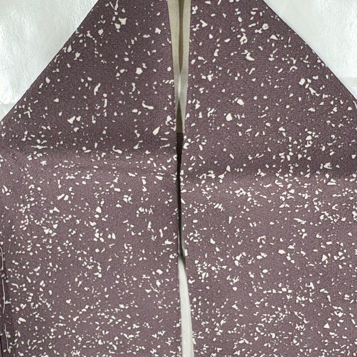 付下げ 身丈161.5cm 裄丈68cm L 袷 墨流し 幾何学模様 ぼかし 灰紫