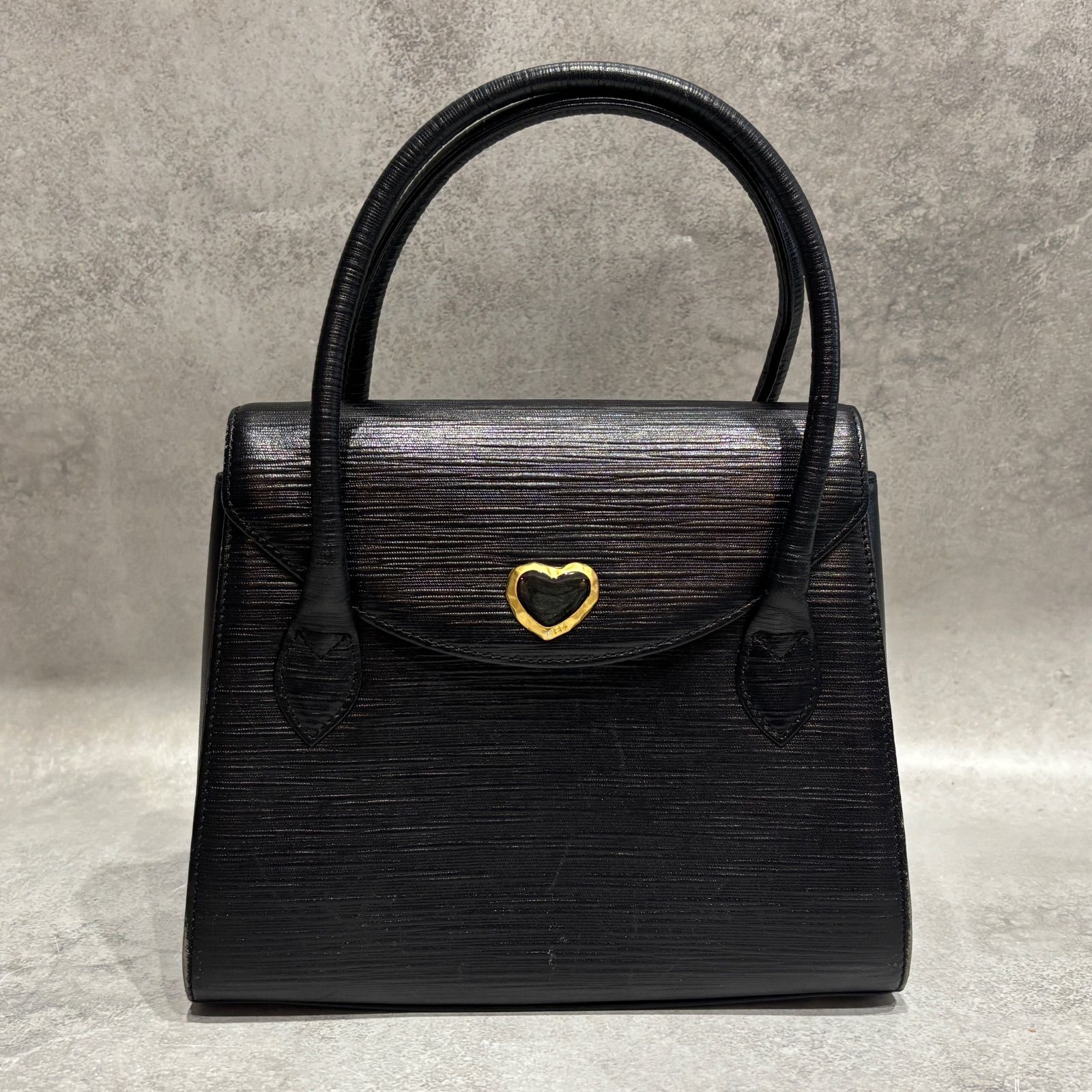 HANAE MORI ハナエモリ ハンドバッグ フォーマルバッグ ブラック