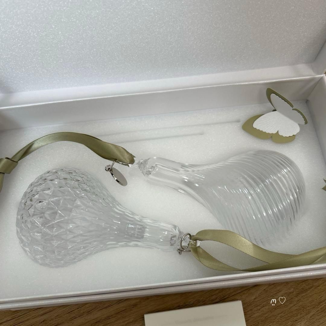 ヴァンクリーフ&アーペル ノベルティVENINIガラス製オーナメント2個組