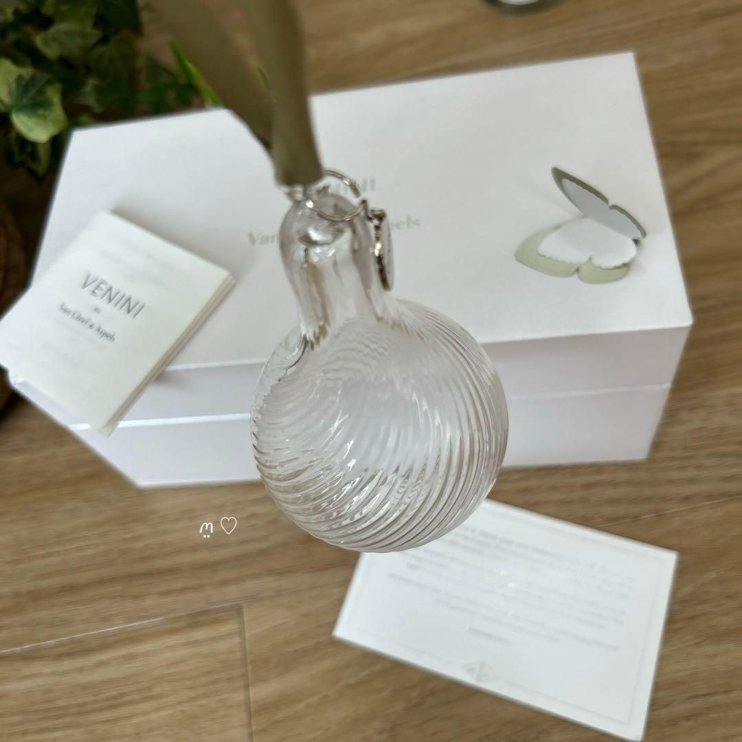 ヴァンクリーフ&アーペル ノベルティVENINIガラス製オーナメント2個組