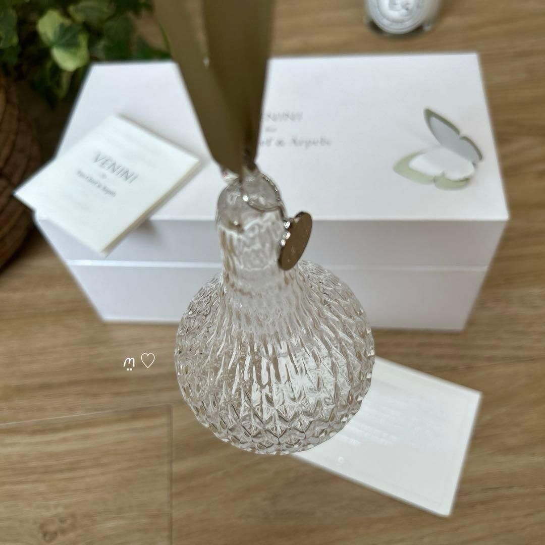 ヴァンクリーフ&アーペル ノベルティVENINIガラス製オーナメント2個組