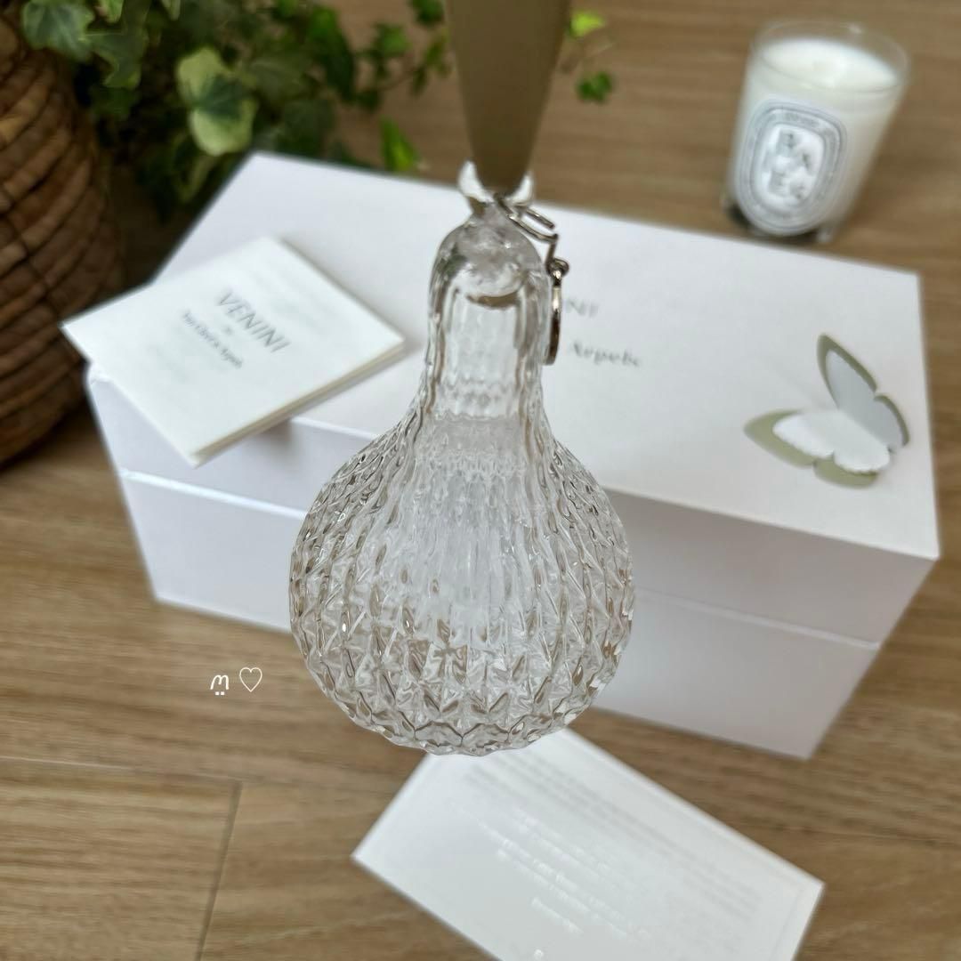ヴァンクリーフ&アーペル ノベルティVENINIガラス製オーナメント2個組
