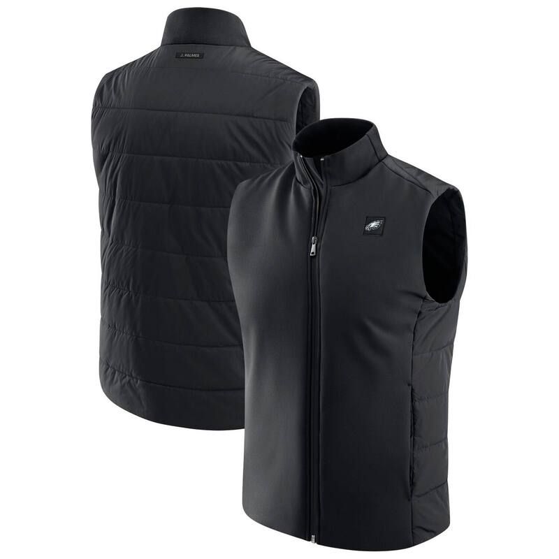 アンブランデッド メンズ アウター ジャケット・ブルゾン ベスト Unbranded Mens J Palmer Black Philadelphia Eagles Front Office FullZip Vest Eag Black ブラック ブルゾン アウター Assorted Padded Jacket &frasl; アソートパテッド