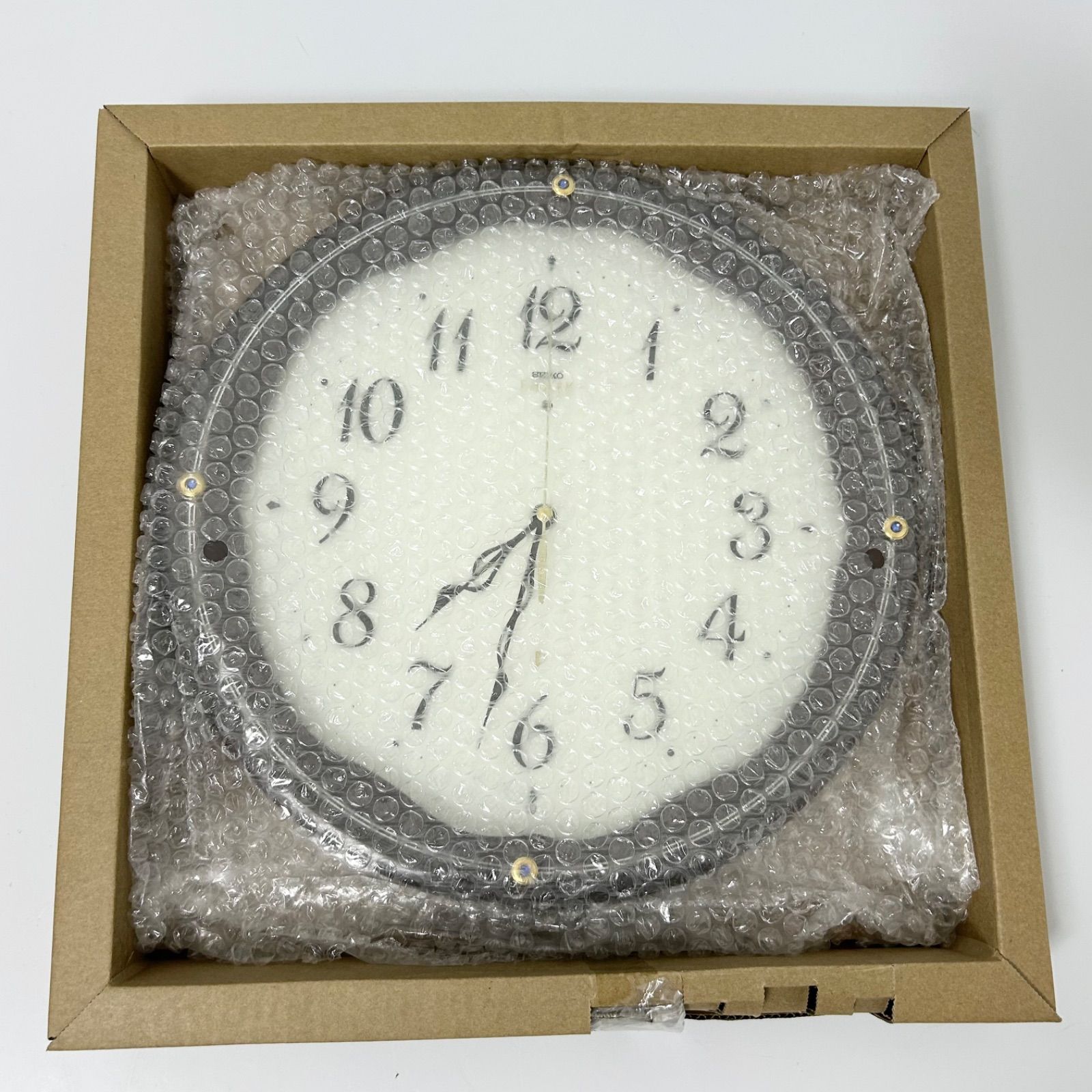美品 SEIKO セイコー EMBLEM エムブレム 掛け時計 電波時計 スイープ