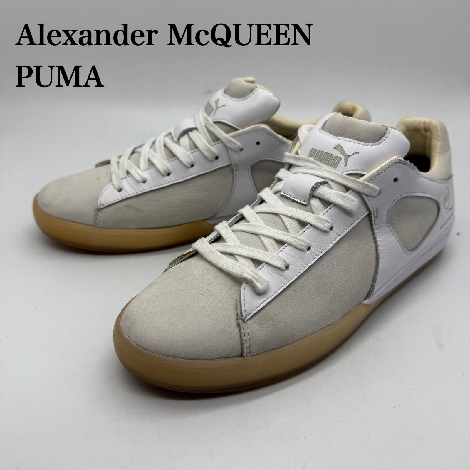 Alexander McQueen × PUMA Leather Low sneaker 28cm 357160-01 