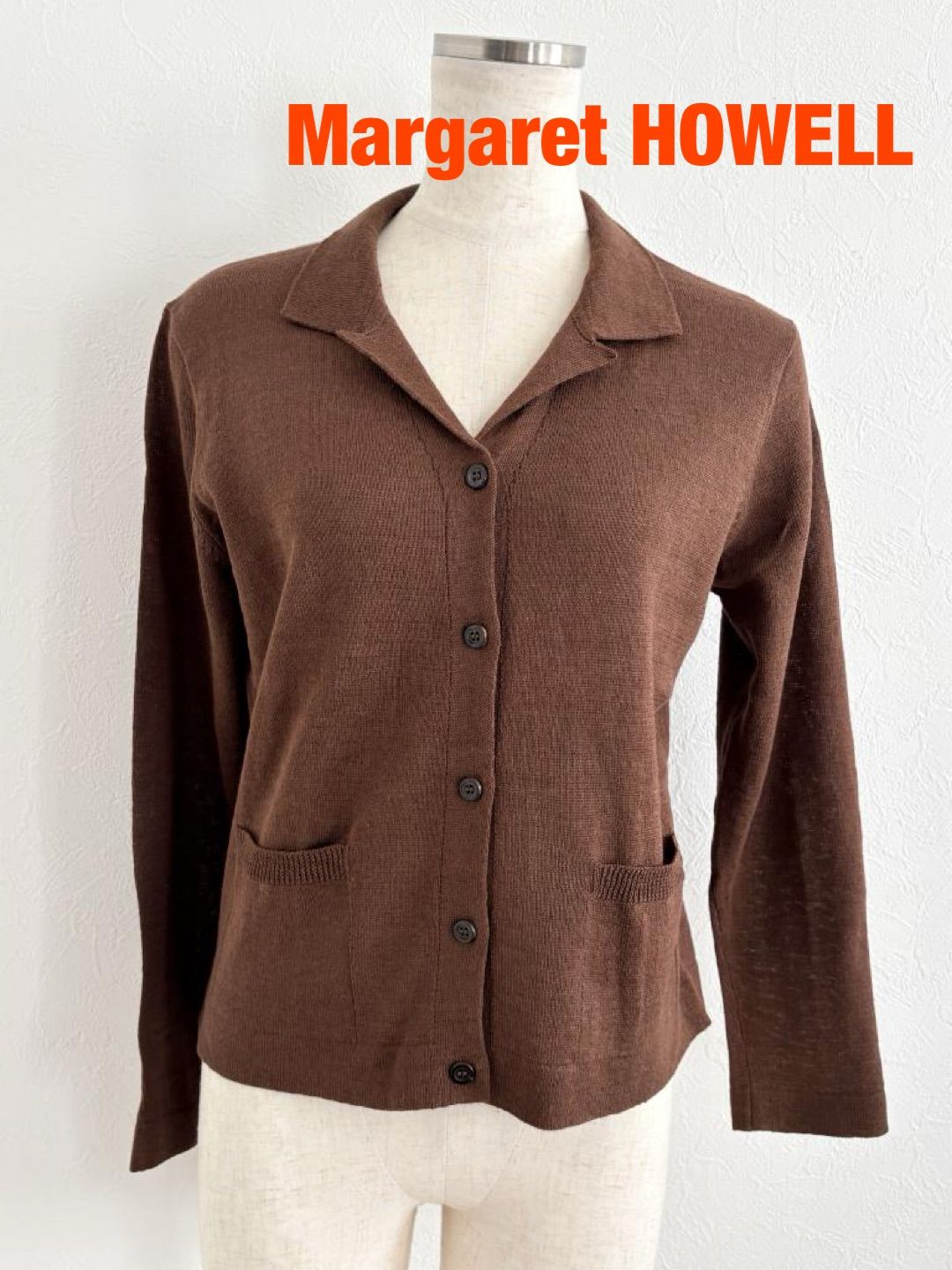 Margaret HOWELL マーガレットハウエル 日本製 カーディガン Mサイズ