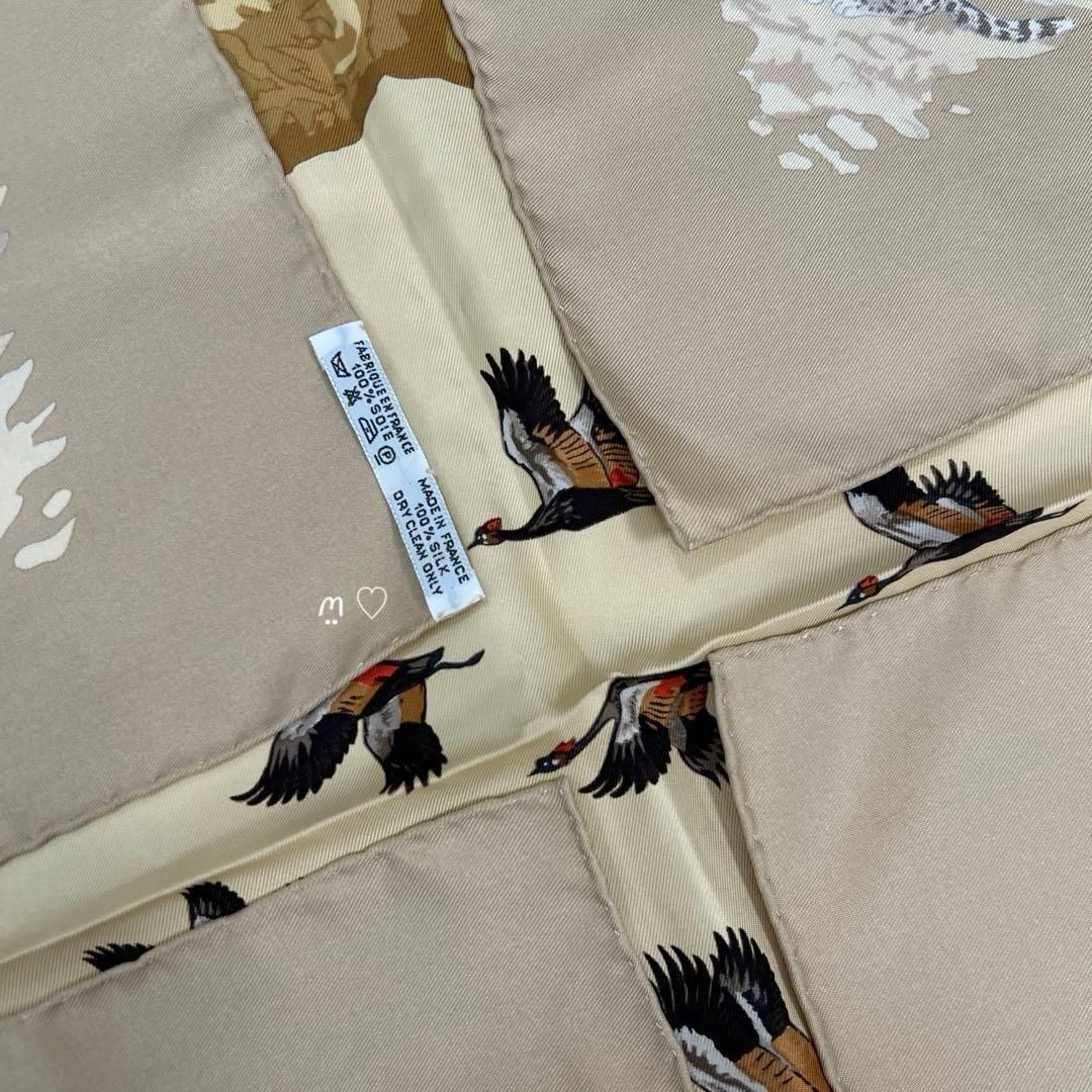 HERMESエルメス カレ90 アフリカ シルクスカーフ 動物柄アニマル