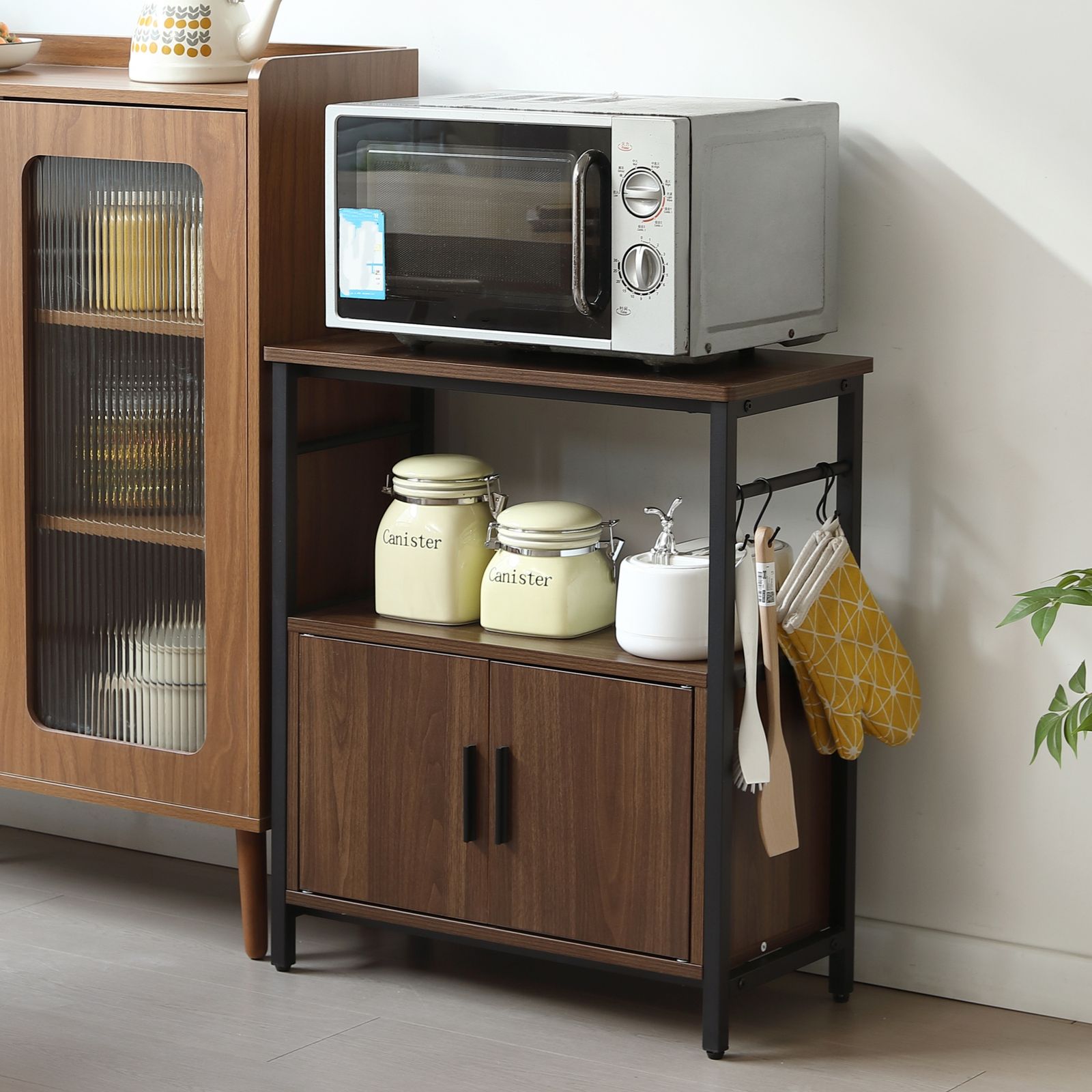 水槽台 水槽スタンド 耐荷重120kg 幅60cm 奥行30cm三段 頑丈フック付き