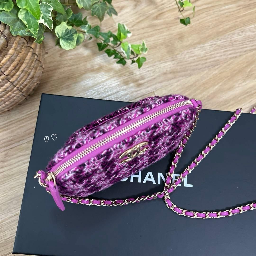 新品CHANELシャネル ツイードショルダーバッグ 斜めがけ VIPイヤー