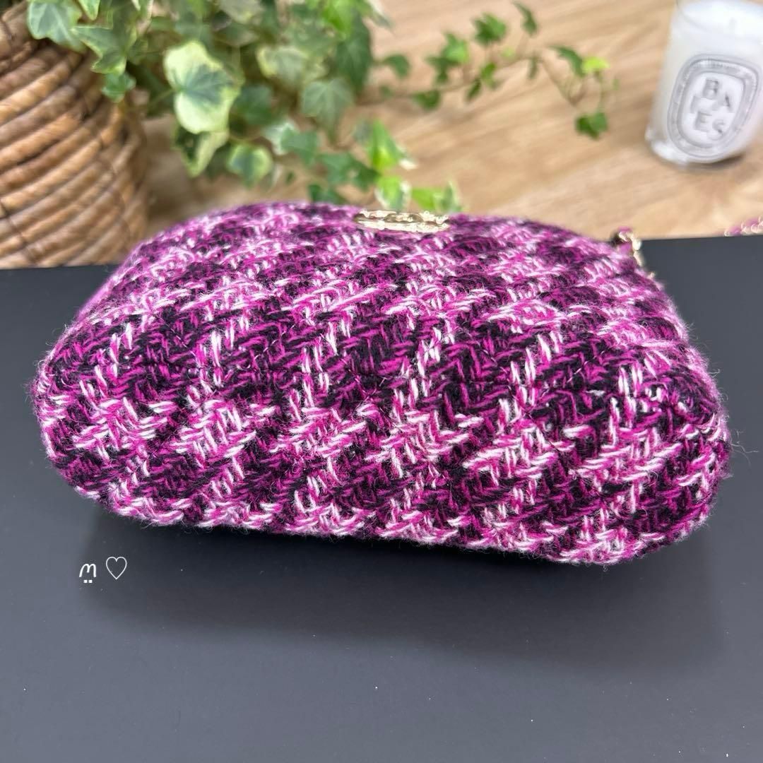 新品CHANELシャネル ツイードショルダーバッグ 斜めがけ VIPイヤー