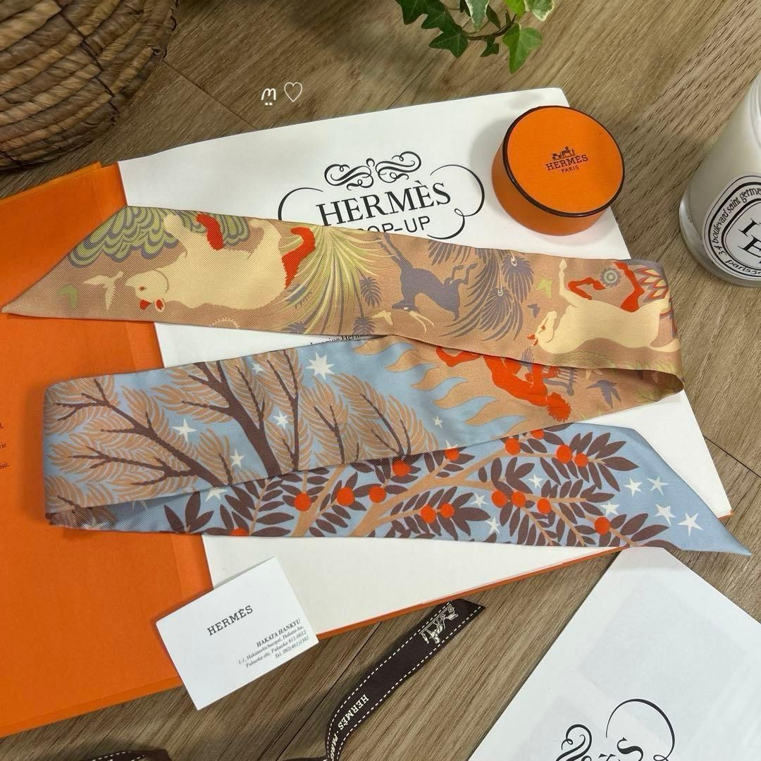 HERMES エルメス ツイリー オルフェウスの魅力に誘われて シルク