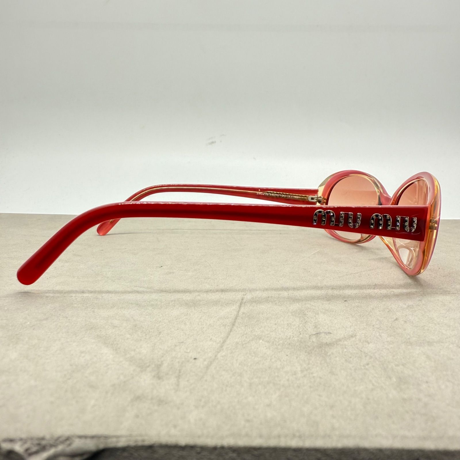 miu miu 00s y2k archive stone logo sunglasses SMU21G ミュウミュウ