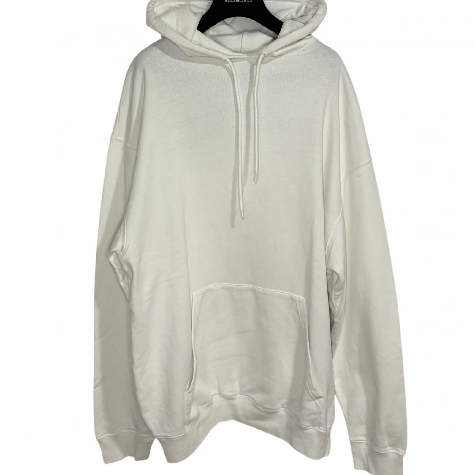 BALENCIAGA/XS /ホワイト /バックロゴパーカー/型番570811 【公式通販】