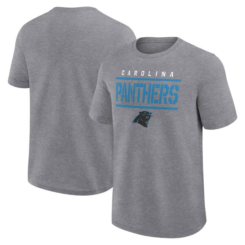 ファナティクス メンズ トップス Tシャツ トール Mens Fanatics Heather Gray Carolina Panthers Big Tall Top Notch TShirt Pth Grey グレー